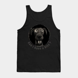 Can i have a bite? Dog cartoon character Tank Top